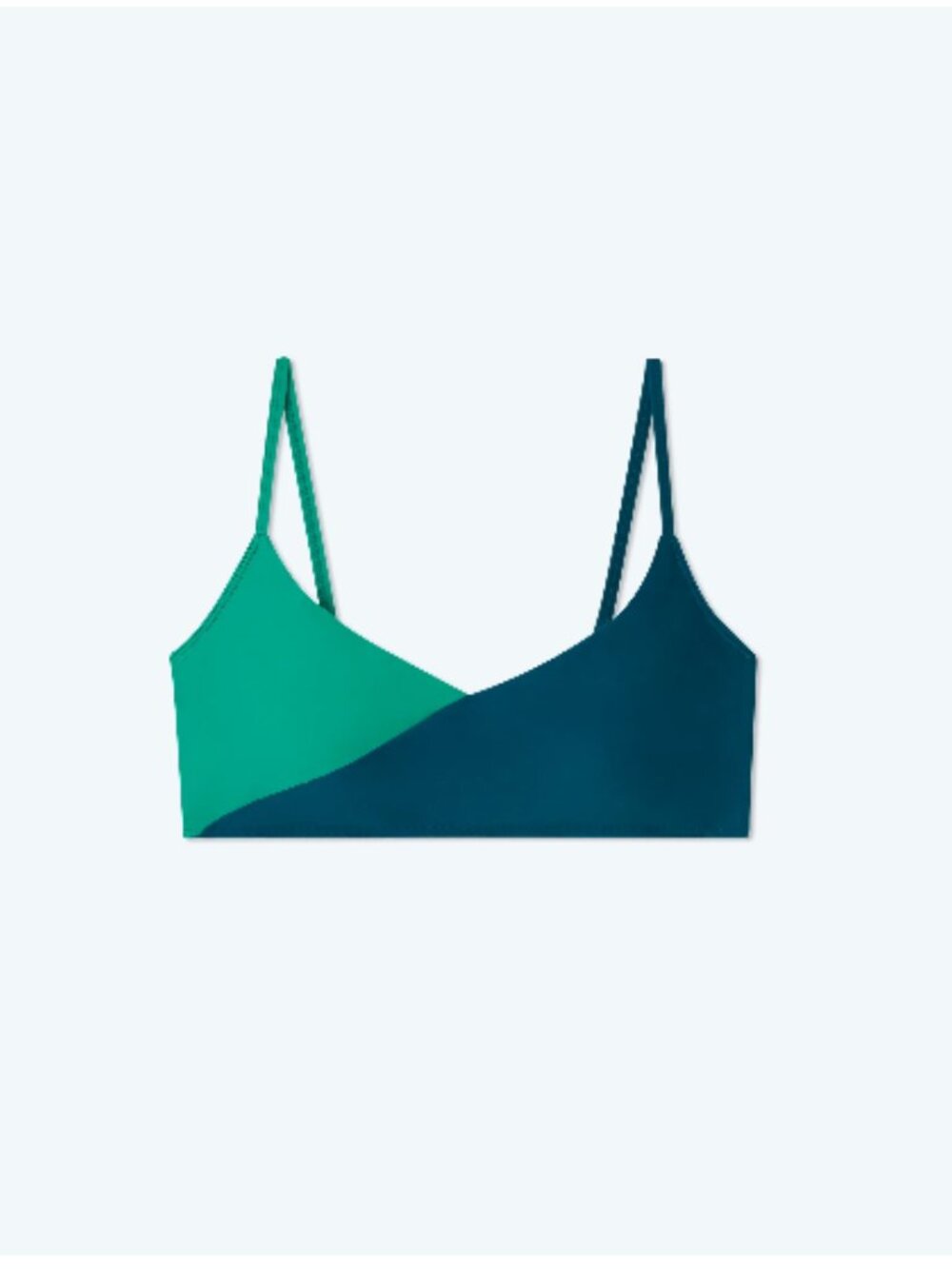Summersalt Women's The Marina Seaglass & Seaweed Bikini Top Size 6